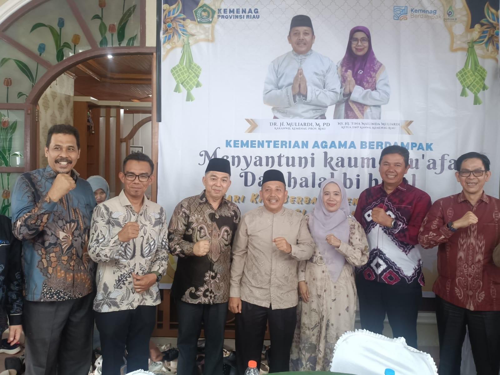 Kepala Kantor Kemenag Siak Hadiri Halal Bihalal di Kediaman Kakanwil Kemenag Riau